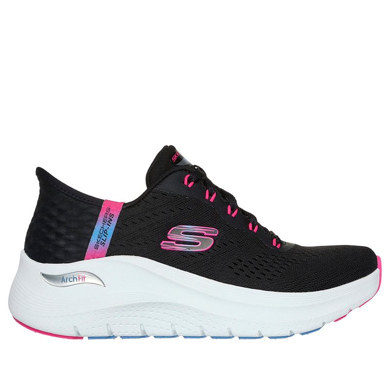 TENIS-SKECHERS-MUJER-150066BKHP-ARCH-FIT