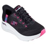 TENIS-SKECHERS-MUJER-150066BKHP-ARCH-FIT