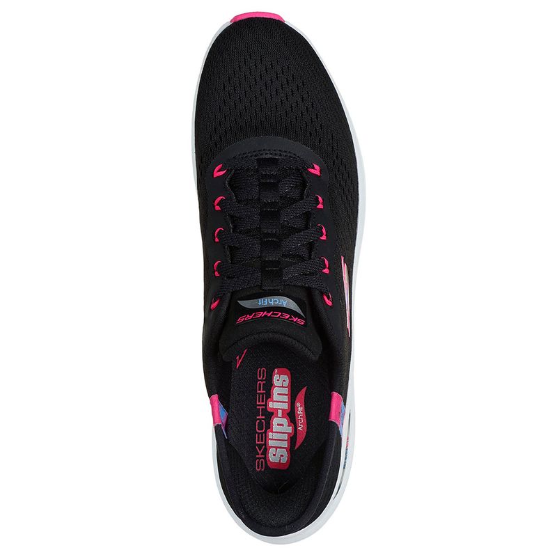TENIS-SKECHERS-MUJER-150066BKHP-ARCH-FIT