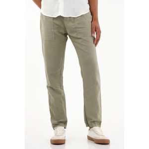 Pantalón jogger verde bota recta para hombre