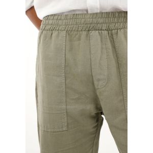 Pantalón jogger verde bota recta para hombre