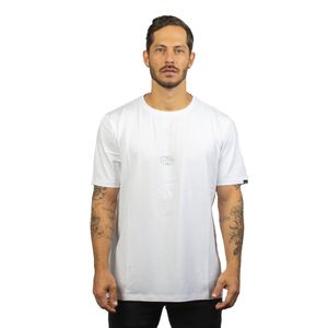 Camiseta para hombre blanca estampada laguna blue