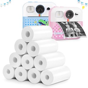 Papel térmico, 10 rollos de repuesto de papel de impresión para cámara de impresión instantánea para niños, rollos de papel de impresión fotográfica