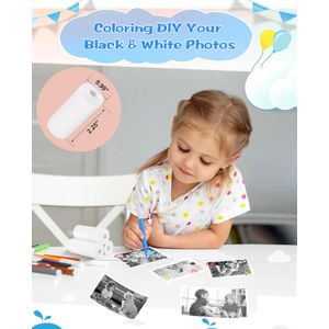 Papel térmico, 10 rollos de repuesto de papel de impresión para cámara de impresión instantánea para niños, rollos de papel de impresión fotográfica