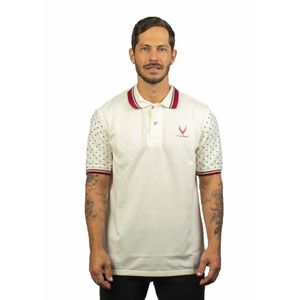 Camiseta tipo polo para hombre marfil kapo