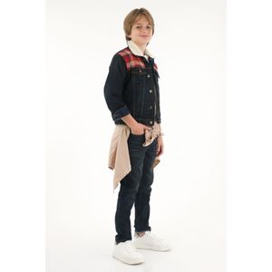 Chaqueta Trucker forrada en ovejero para niño