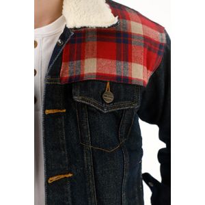 Chaqueta Trucker forrada en ovejero para niño