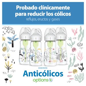 Tetero Boca Ancha 9 Oz Nivel-1 Decorado Dinosaurio -  Dr Brown's