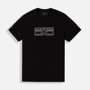 Camiseta Premium Manga Corta Color Negro Para Hombre