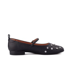 Baleta Negro Plata Vizzano