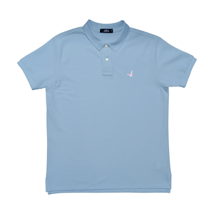 Camiseta Polo Algodón Azul Claro