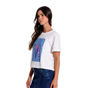Camiseta Manga Corta Para Mujer Le Marithe Girbaud