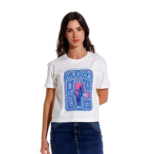 Camiseta Manga Corta Para Mujer Le Marithe Girbaud