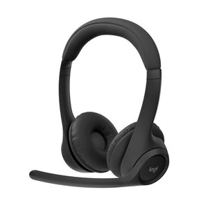 Diadema Bt Inalámbrica, Logitech Zone 300 2 Micrófonos, Negro