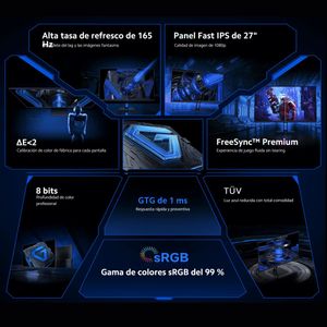 Xiaomi Gaming Monitor G27i, Panel Fast Ips, 1080p, 165hz/1ms
