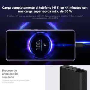 Xiaomi Mi 50W Power Bank 20000mah Carga Portátiles  USB-C