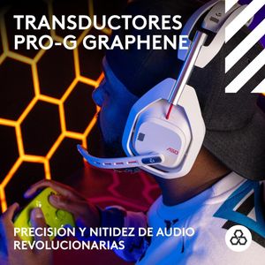 Diadema Gamer Logitech Astro A50 Gen 5 Lightspeed + Base, Wht