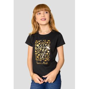 Camiseta Infantil Femenino Negro Mp 105395