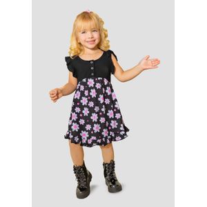 Vestido Infantil Femenino Negro Mp 105389
