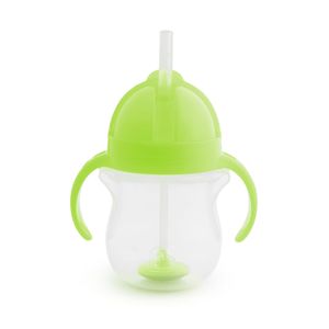 Vaso Antiderrame 7Oz Con Pesa y Pitillo Flexible VerdeP - Munchkin