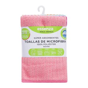 Set Paños De Microfibra Multiusos 30x30Cm Pague 5 Lleve 7 Multicolor - Essenza