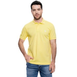 Polo Unicolor Logo Estampado