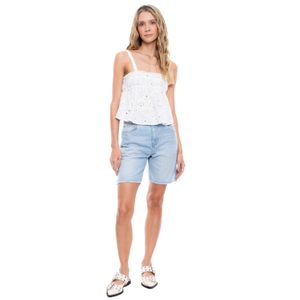 Camisa De Tiras En Ojalillo