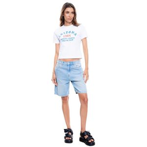 Camiseta Manga Corta Con Estampado En Frente