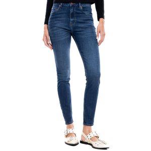 High Waist Skinny Fit Jeans Tono Oscuro