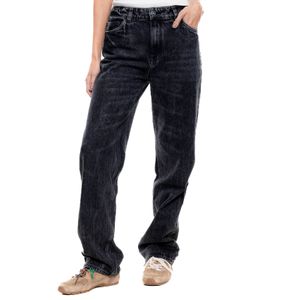 Black Denim Straight Fit Jeans