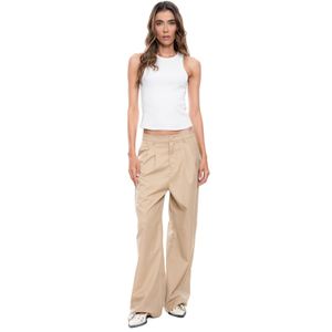 Pantalón High Waist Con Pinzas Delanteras