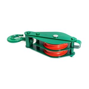 Garrucha Doble 4 Pulg Kagaroo Verde