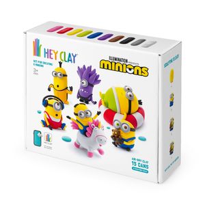Masa Moldeable Hey Clay Set de Plastilina Minions x 15 Envases