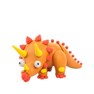 Masa Moldeable Hey Clay Dino Triceratops x 5 Colores