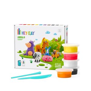 Set Masa Moldeable Hey Clay Animales x 15 Envases