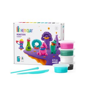 Set Masa Moldeable Hey Clay Monstruos x 15 Envases