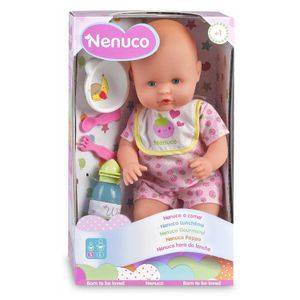 Nenuco Care Rosado Muñeco Bebé con Accesorios Médicos y de Alimentación 35 cm