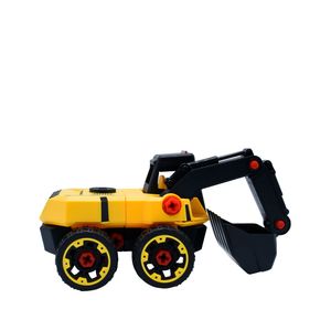 Carro de Fricción Construcción Workers Truck Pala Excavadora Toy Logic