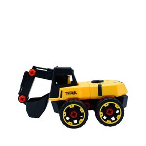 Carro de Fricción Construcción Workers Truck Pala Excavadora Toy Logic