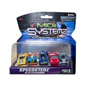Pack x 5 Carros Speedsterz Micro Systemz