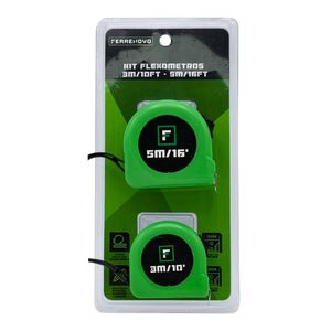 Kit De 2 Flexómetros de 3 & 5 Metros