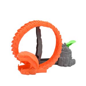 Pista Serpent Strike con Carro Teamsterz