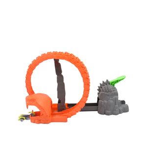 Pista Serpent Strike con Carro Teamsterz