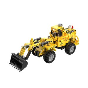 Bloques de Construcción CaDA Máquina Bulldozer Wheel Loader & Wheel Bulldozer