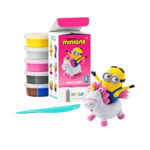 Masa Moldeable Hey Clay Set de Plastilina Minions Dave & Fluffy x 5 Envases