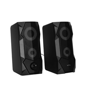 Set Parlantes Gamer VTA Luces Multicolor 8W