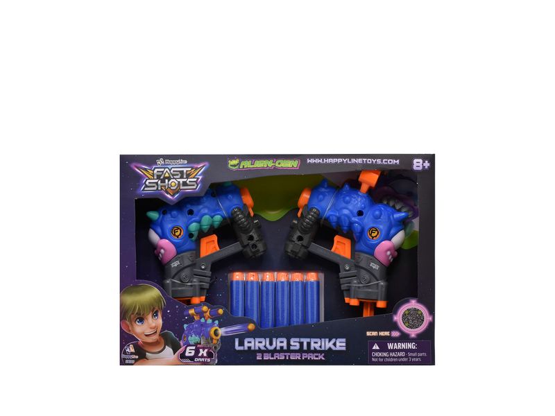 Set Monstruo Lanzadores Dardos Espuma Fast Shots Agaval