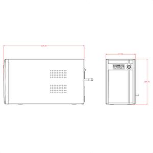 Ups Hikvision DS-UPS2000, 2000VA /1200W, 6 Tomas, Display LCD