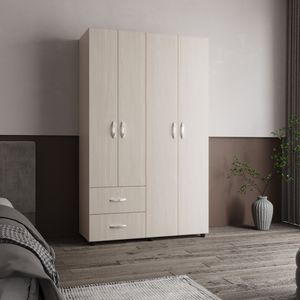 Closet Barilo 2 Cajones 200X120X45 RTA Niebla Blanco