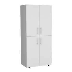 Closet Hazel 4P 180X80X48 RTA Blanco ZF